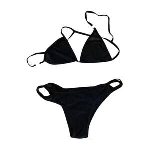 Diamond Supply Black Bikini Set Size L